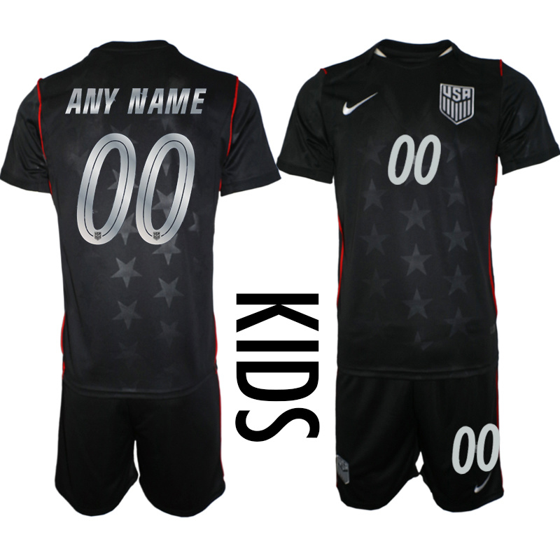Youth Custom United States away 2026 World Cup soccer jersey